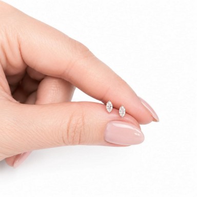 orecchini in argento 925 placcato oro rosa