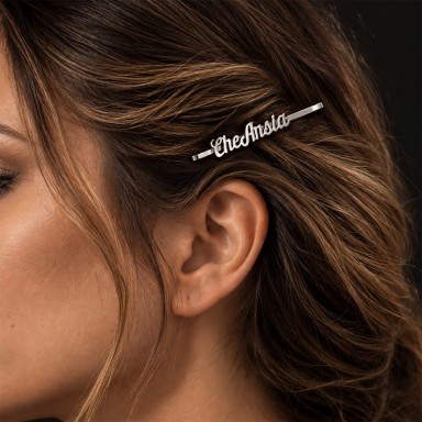 Molletta capelli "Che Ansia" in acciaio inox