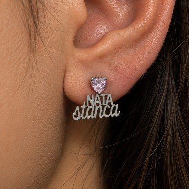 Single Earring in stainless steel