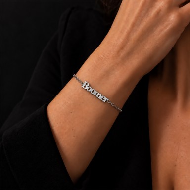 Bracciale "Boomer" in acciaio inox