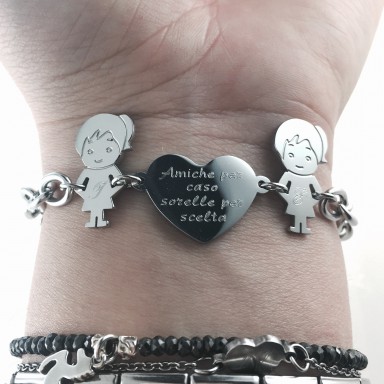 Sisters by choice shop bracelet