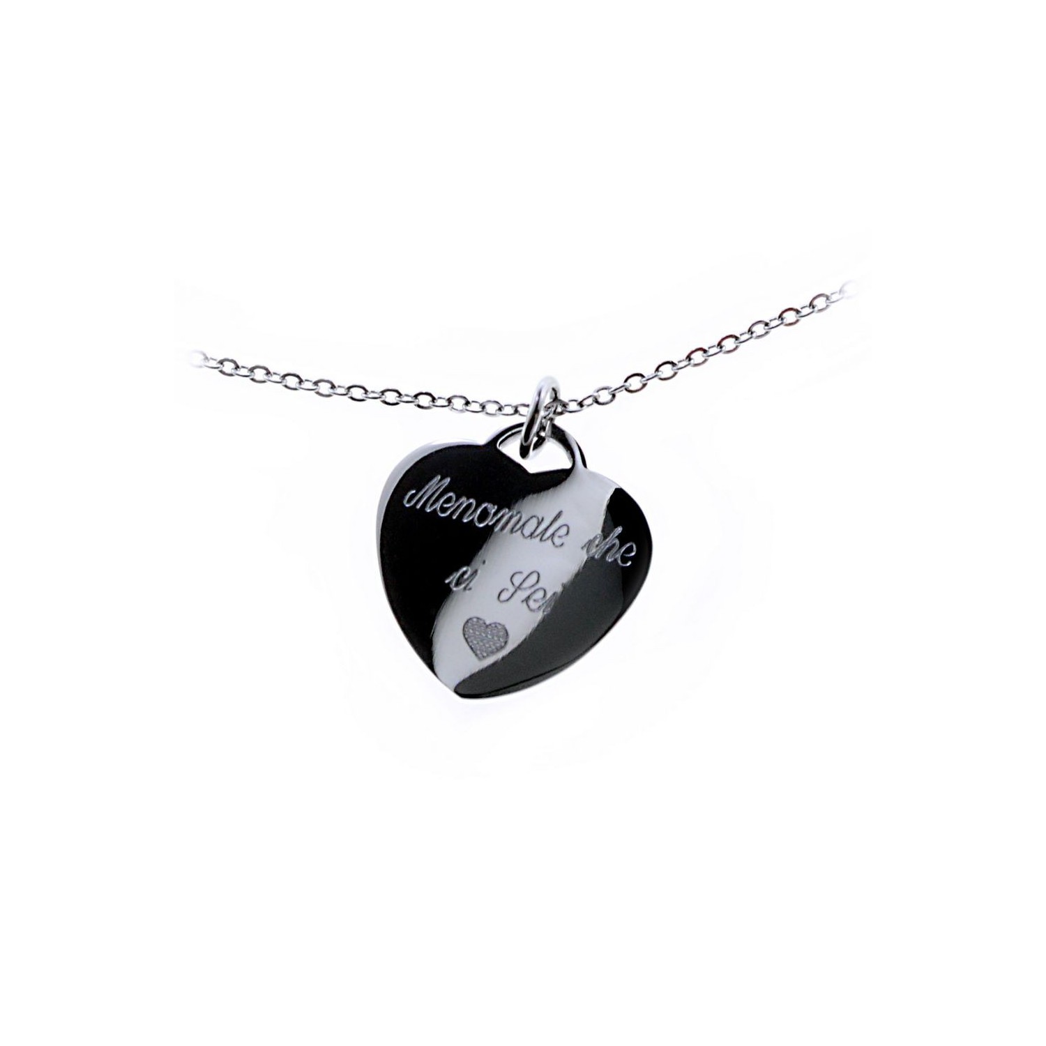 Collana cuore Family in acciaio inox inalterabile Collana cuore Family in acciaio inox inalterabile