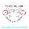 Collana "Amiche per caso sorelle per scelta " acciaio inox