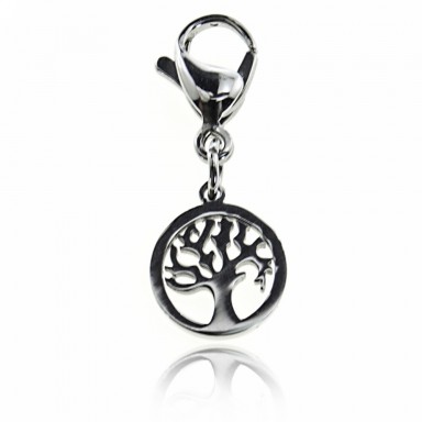 Stainless steel tree of life charm