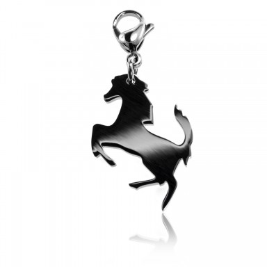 Horse charm in stainless steel