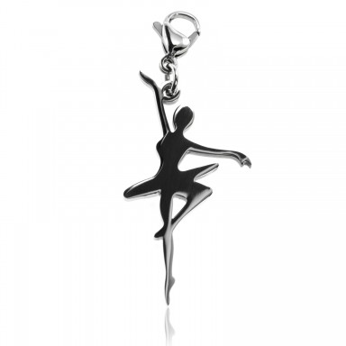Ballerina charm in stainless steel