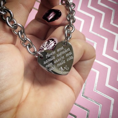 Stainless steel sister bracelet