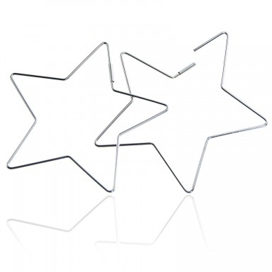 Orecchini stelle in acciaio inox