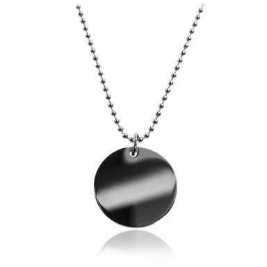 Round necklace in stainless steel