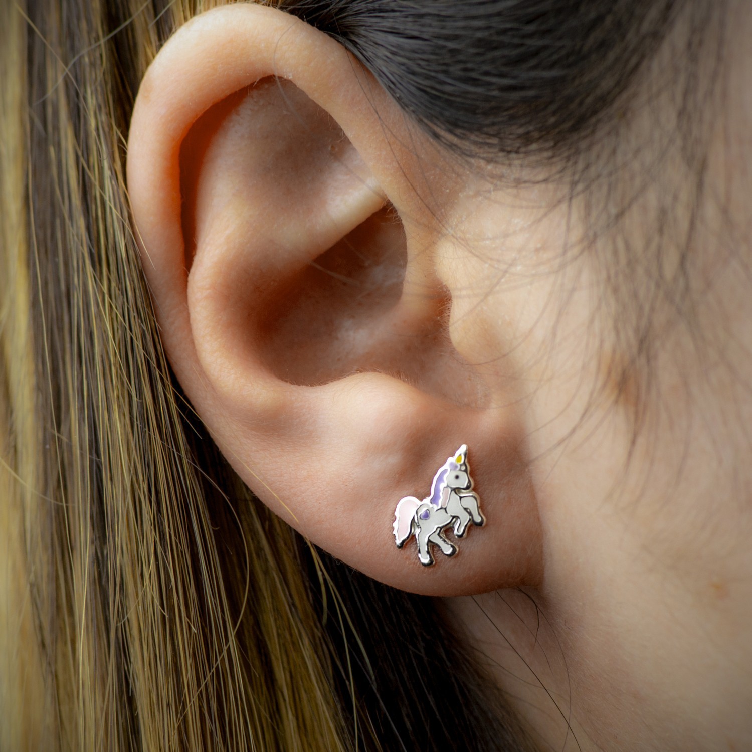 Unicorn pierced deals earrings