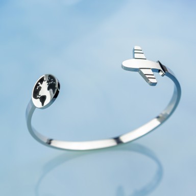 Bracciale "viaggio" in acciaio inox