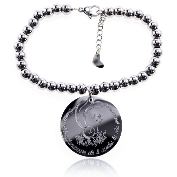 Charm Link Quiges In Acciaio Inox 9mm - Ciondolo Per Bracciali Stile Italiano - Foto 11