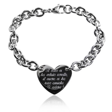 Heart bracelet for sisters