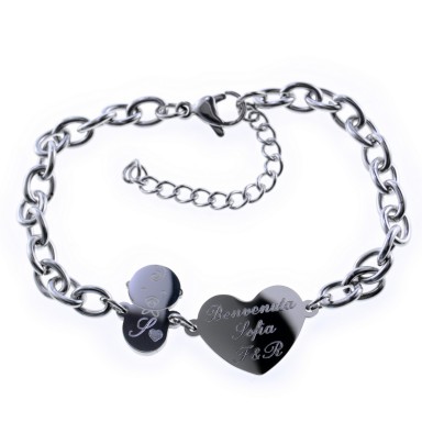 BABY SHOWER bracelet in stainless steel