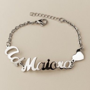 Ad Maiora bracelet in stainless steel