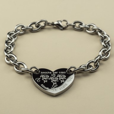 3 Best Friend bracelet in stainless steel