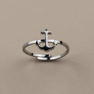 Ring with adjustable stainless steel anchor