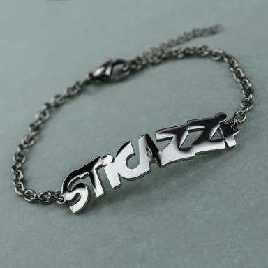Bracciale "sticazzi" unisex in acciaio inox