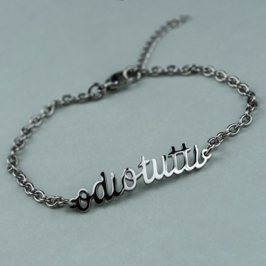 Bracelet "odiotutti" in stainless steel