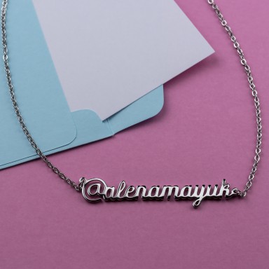 Personalized nickname in stainless steel