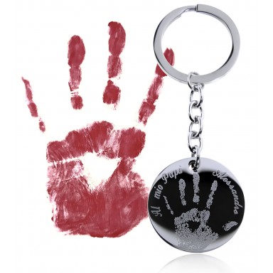 Keyring imprint in stainless steel