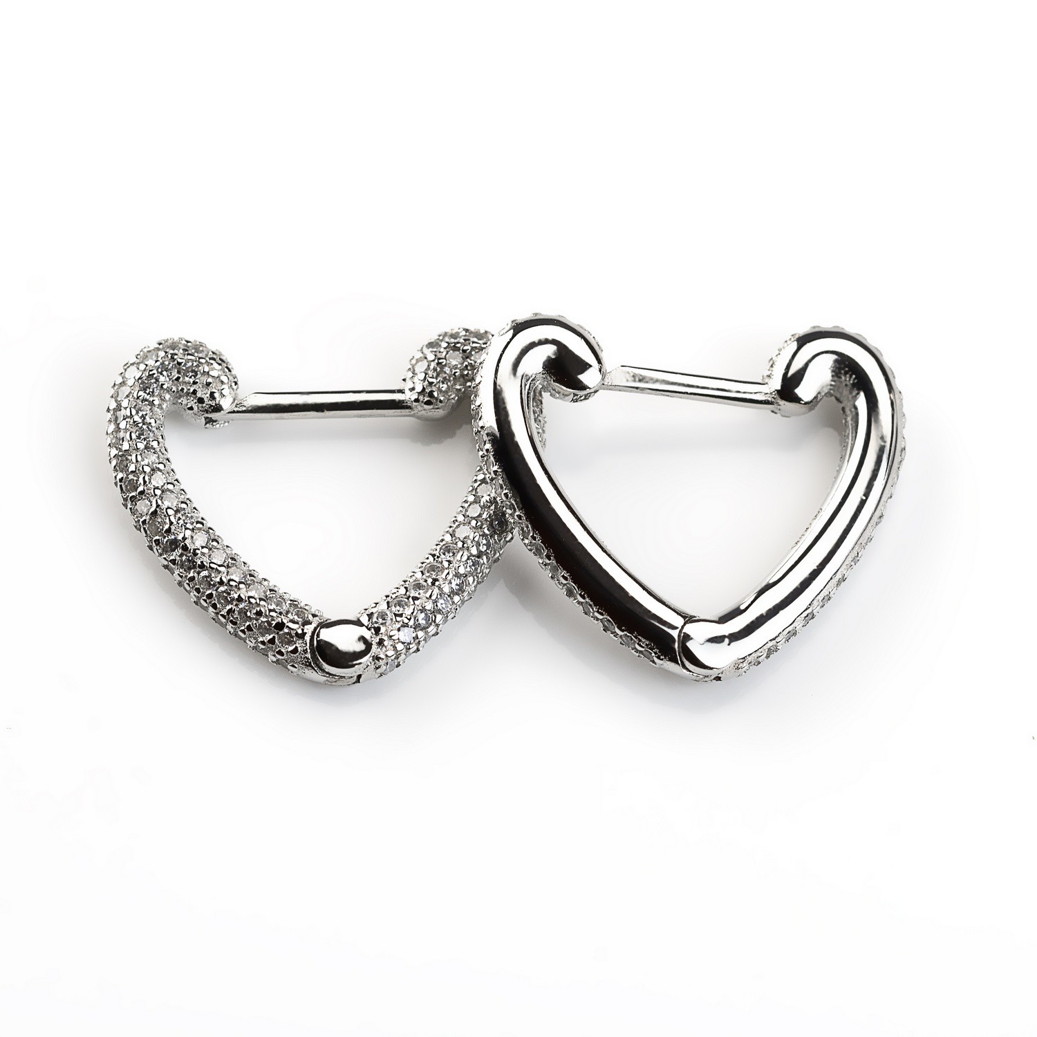 Orecchini A Cerchio Singolo In Argento 925 Opaco NKlaus - Gioielli Minimal Da Donna, Uomo E Bambino, 10 Mm