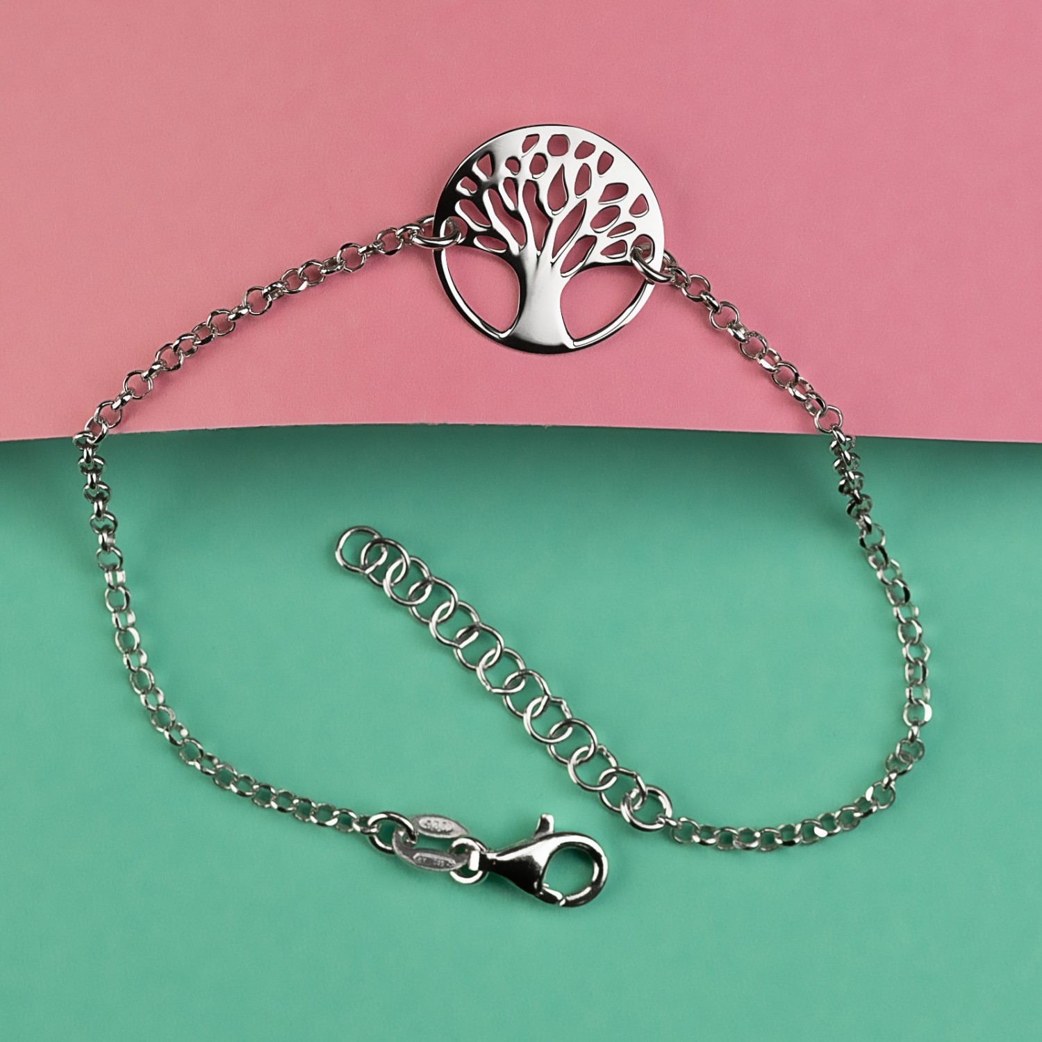 Bracciale Albero Della Vita Significato Bracciale albero della vita liscio in argento 925 rodiato