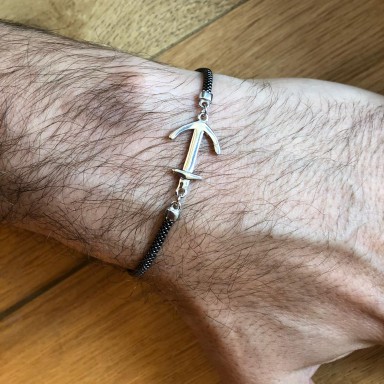 Bracciale ancora in argento 925