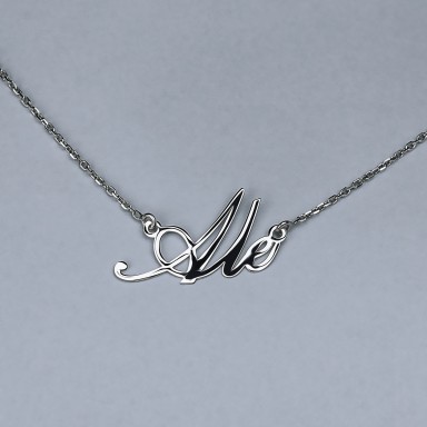 Necklace with name in 925 silver