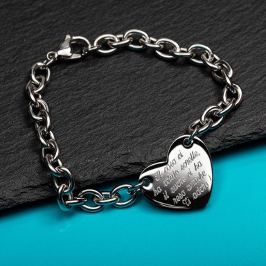 Bracciale "Il caso ci ha voluto sorelle, il cuore ci ha reso amiche "