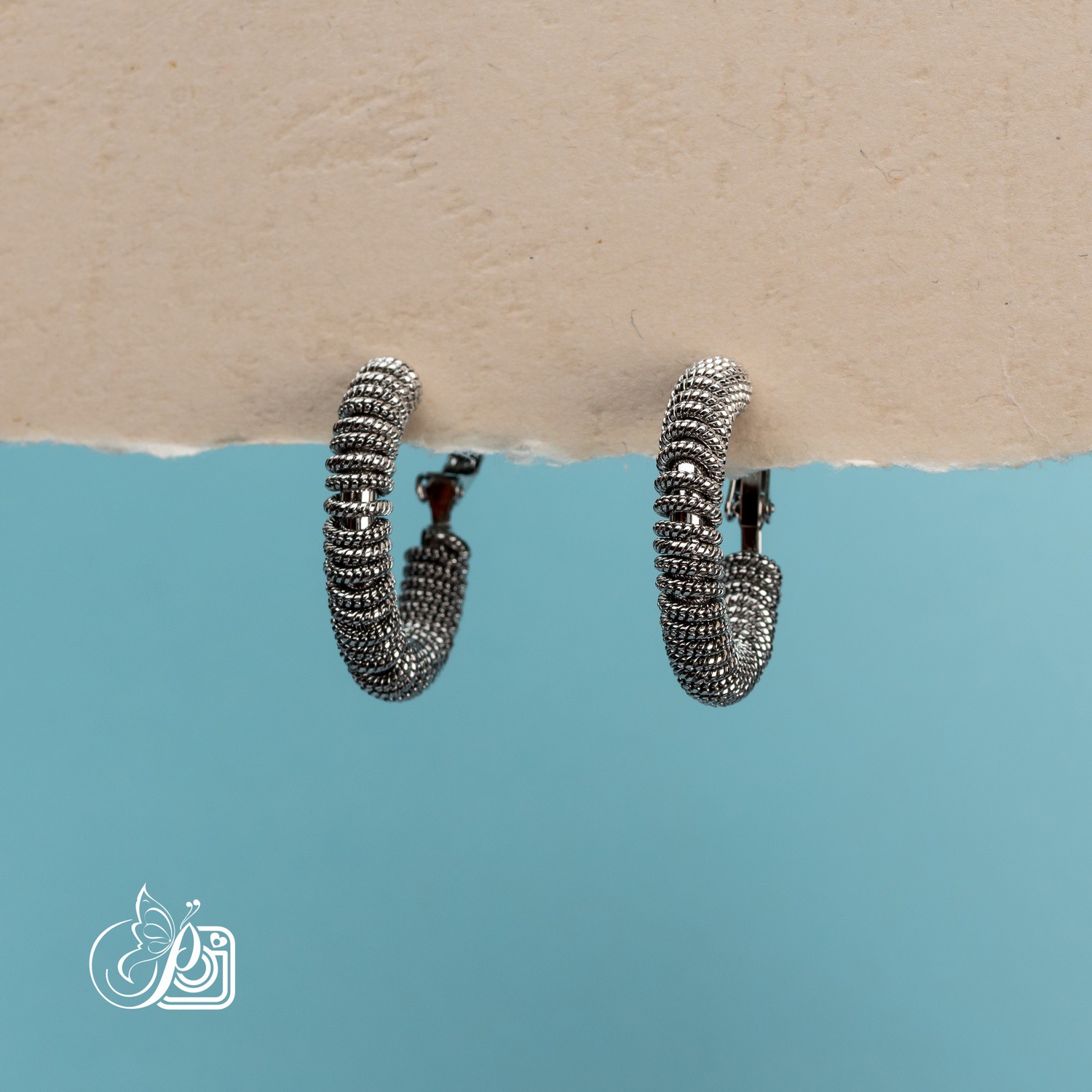 Earrings in stainless steel