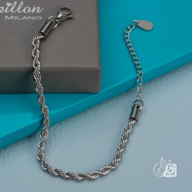 "Torcion" bracelet in stainless steel