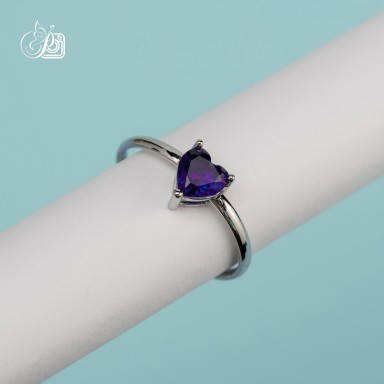 Adjustable heart ring