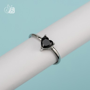 Adjustable heart ring