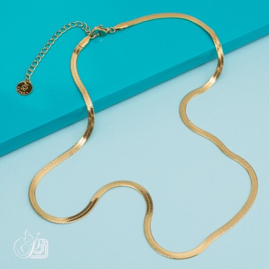 Girocollo snake luxury in acciaio inox placcato oro