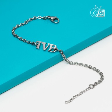 Bracciale "TVB" in acciaio inox