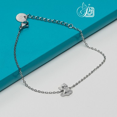 Cat bracelet in stainless steel