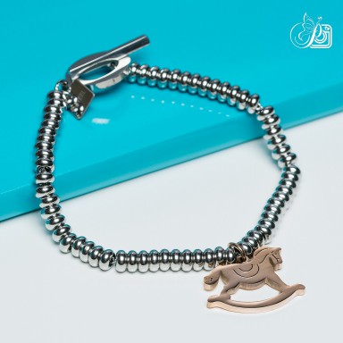 Horse bracelet in stainless steel