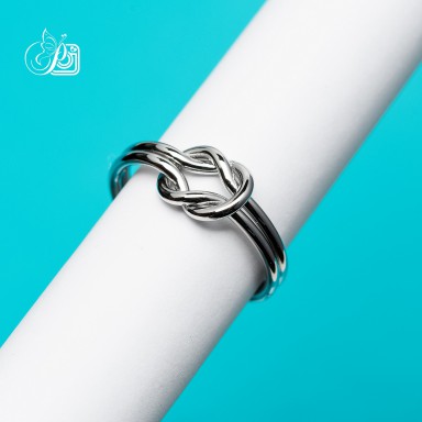 Adjustable knot ring in stainless steel
