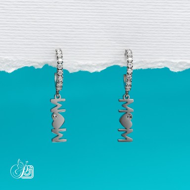 Mom earrings in stainless steel