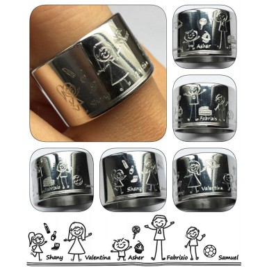 Custom ring in stainless steel