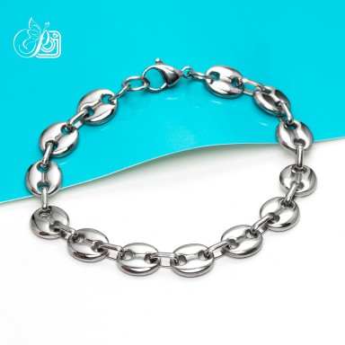 Man stainless steel rope bracelet