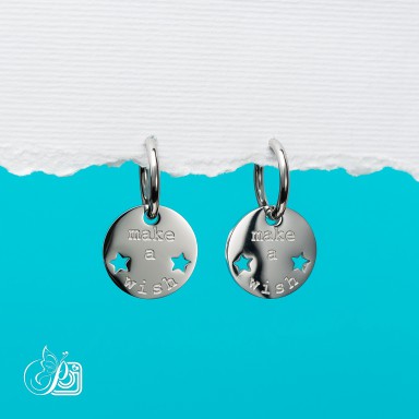 Earrings in stainless steel