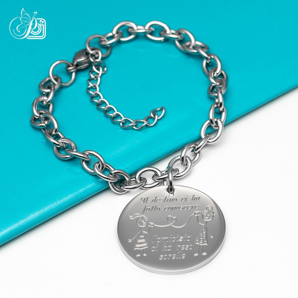 Bracciale Amicizia Argento 925, Made In Italy, Spedizione Gratuita