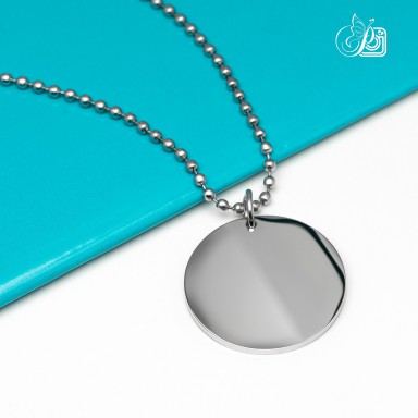 Round necklace in stainless steel