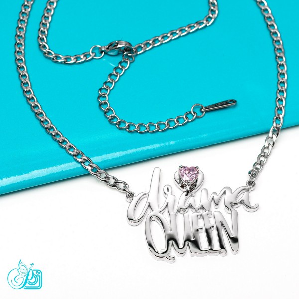 Collana con piccola croce in acciaio inox da uomo