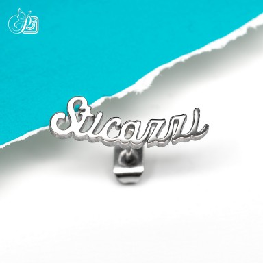 PREVENDITA Mono orecchino XS Sticazzi in acciaio inox