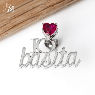 PREVENDITA Mono orecchino "Io Basita" collezione MOODS in acciaio inox