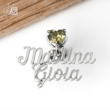 Mono orecchino "Mai una gioia" collezione MOODS in acciaio inox