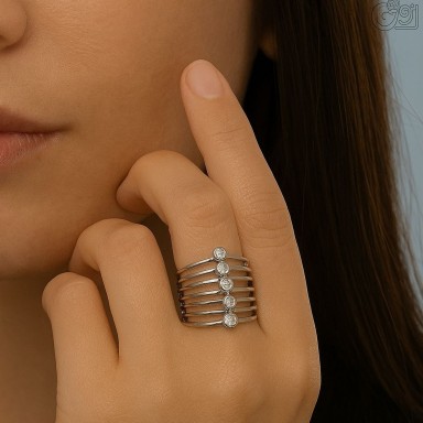 Adjustable ring in stainless steel